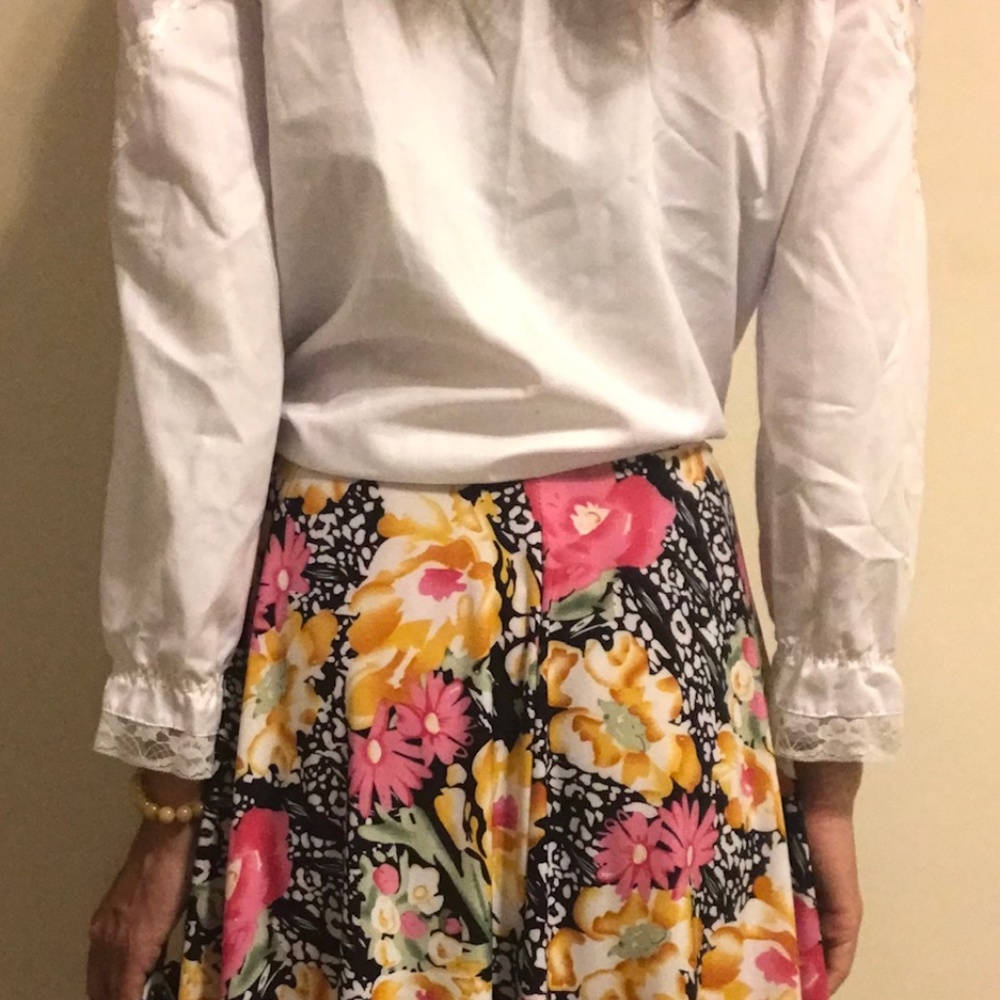 emily stacey floral printed skirt small - Picture 2 of 2